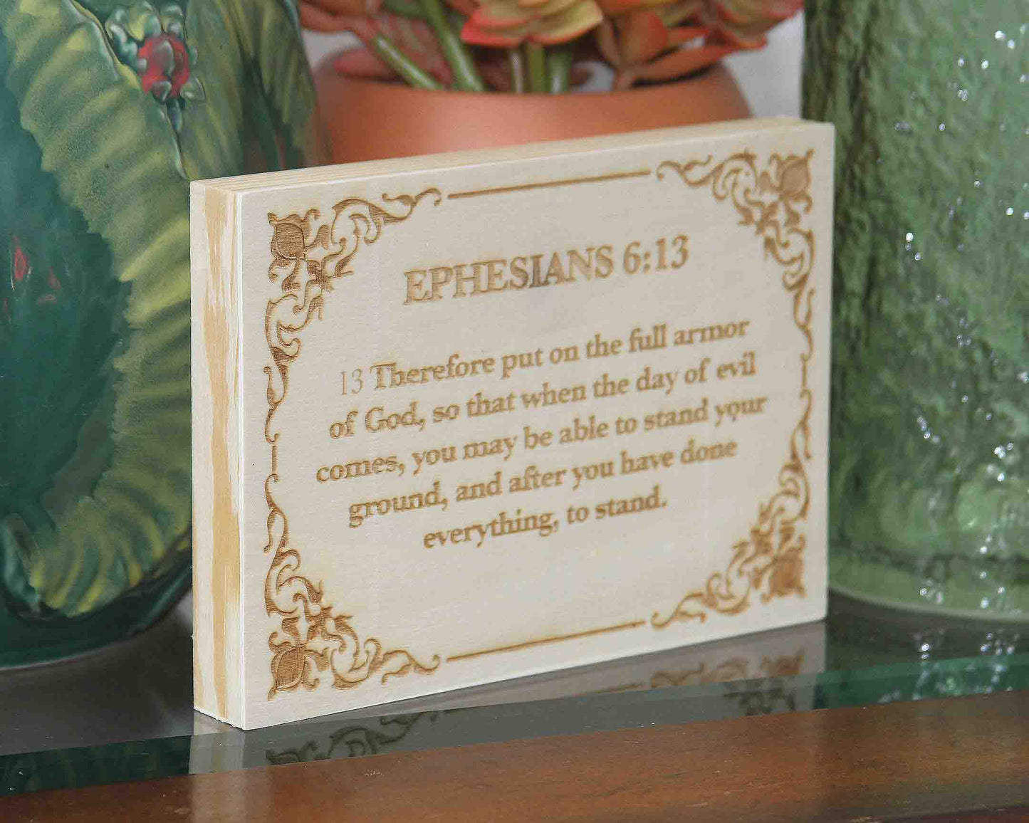 Ephesians 6:13 Wood Panel