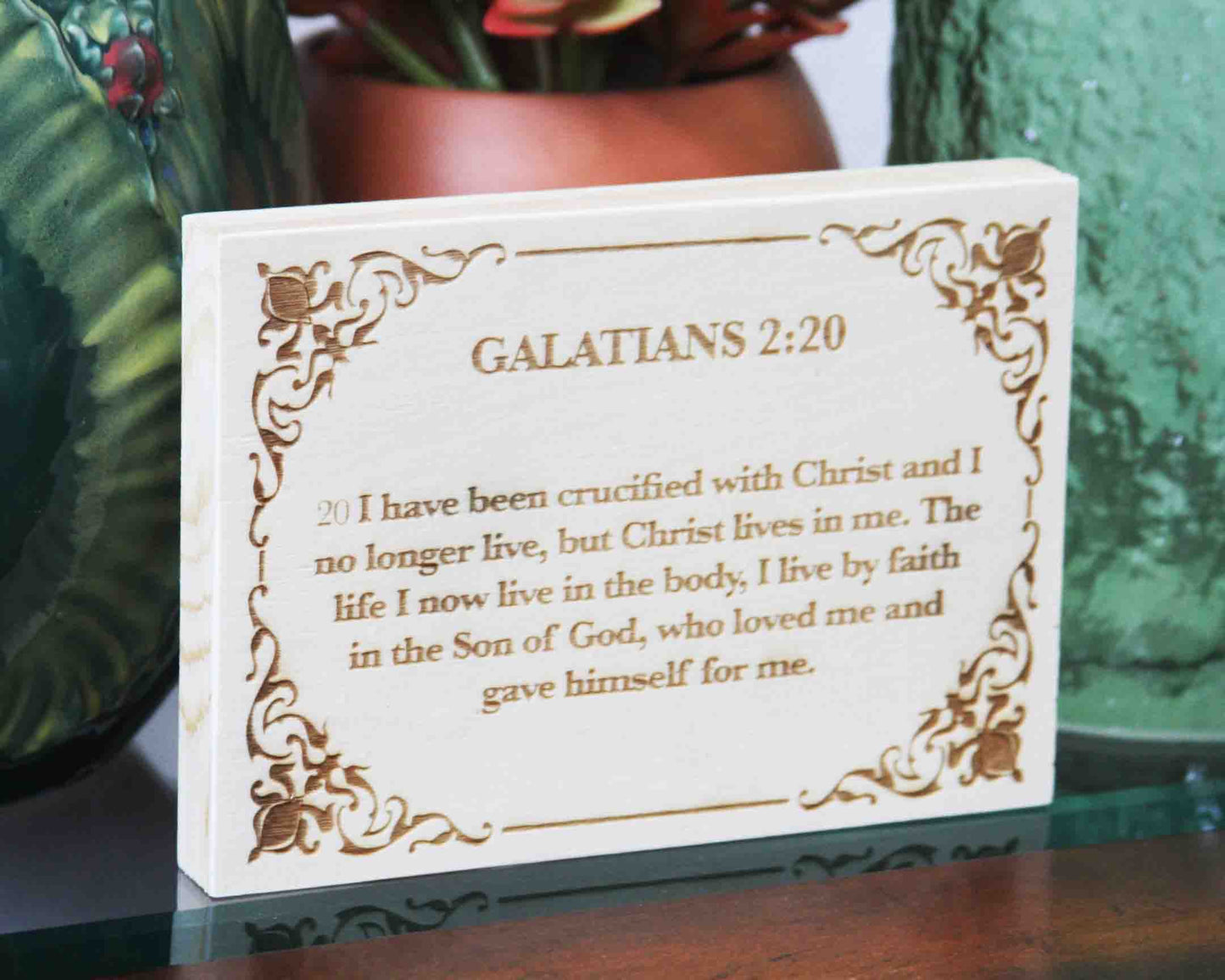 Galatians 2:20 Wood Panel