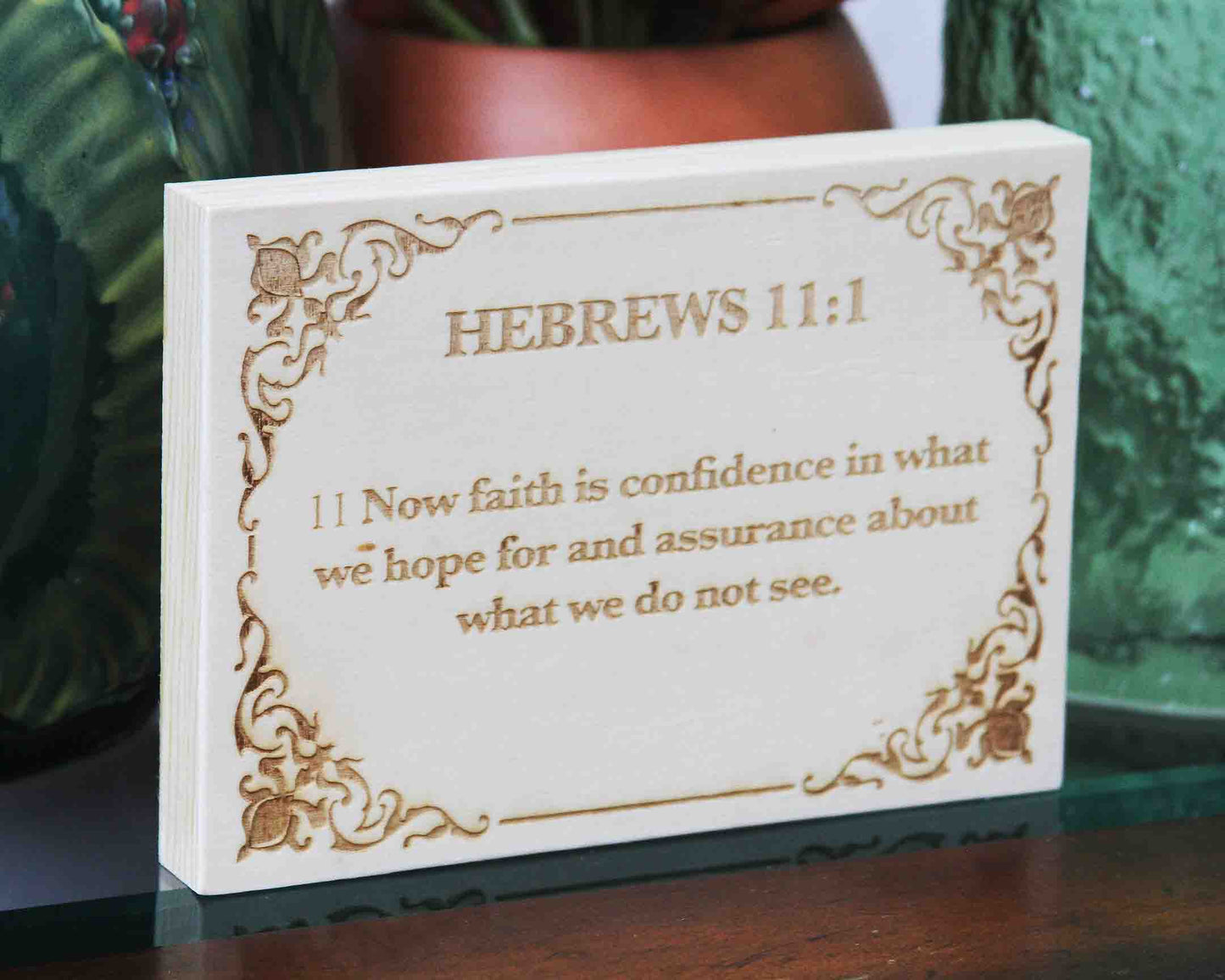 Hebrews 11:1 Wood Panel