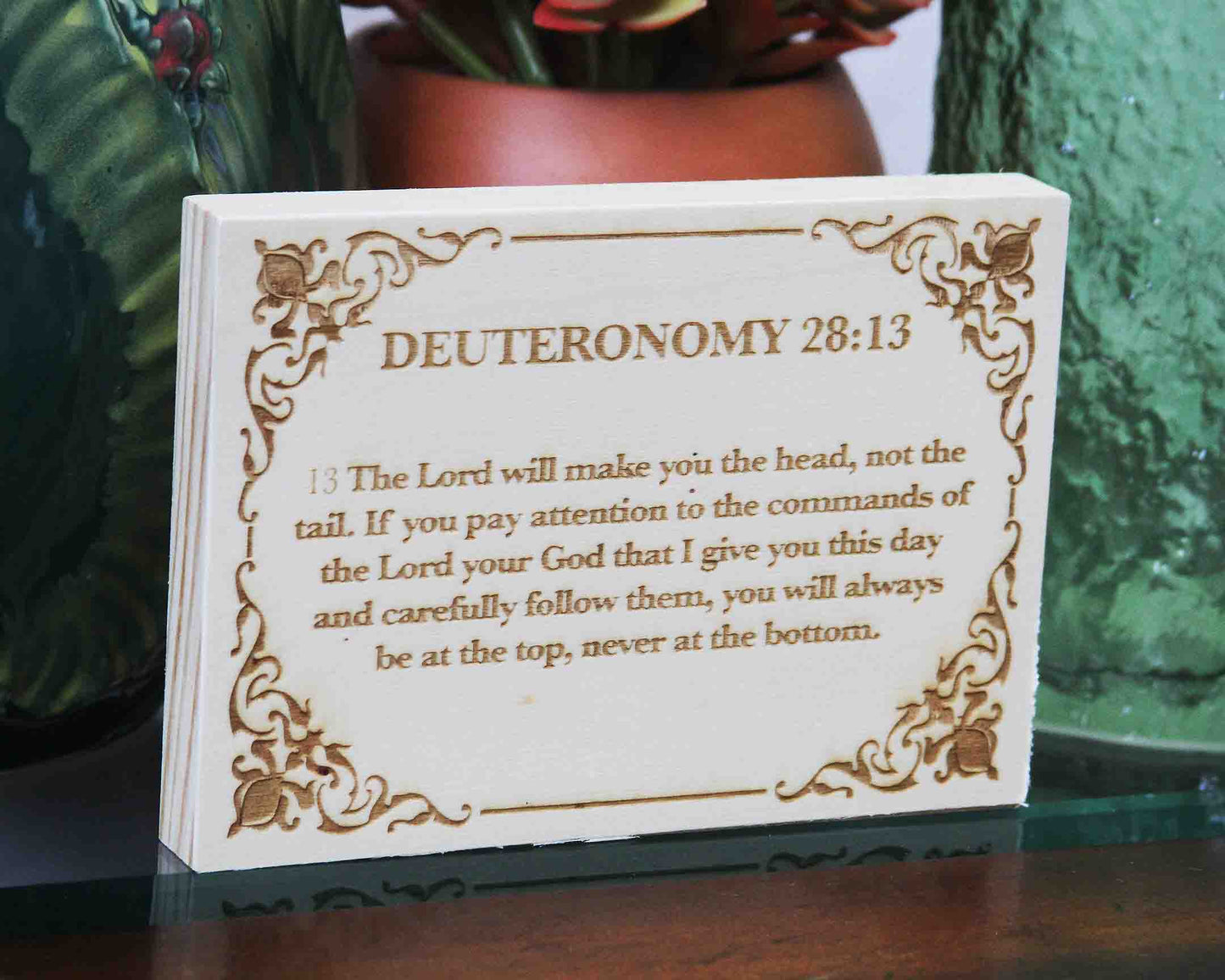 Deuteronomy 28:13 Wood Panel