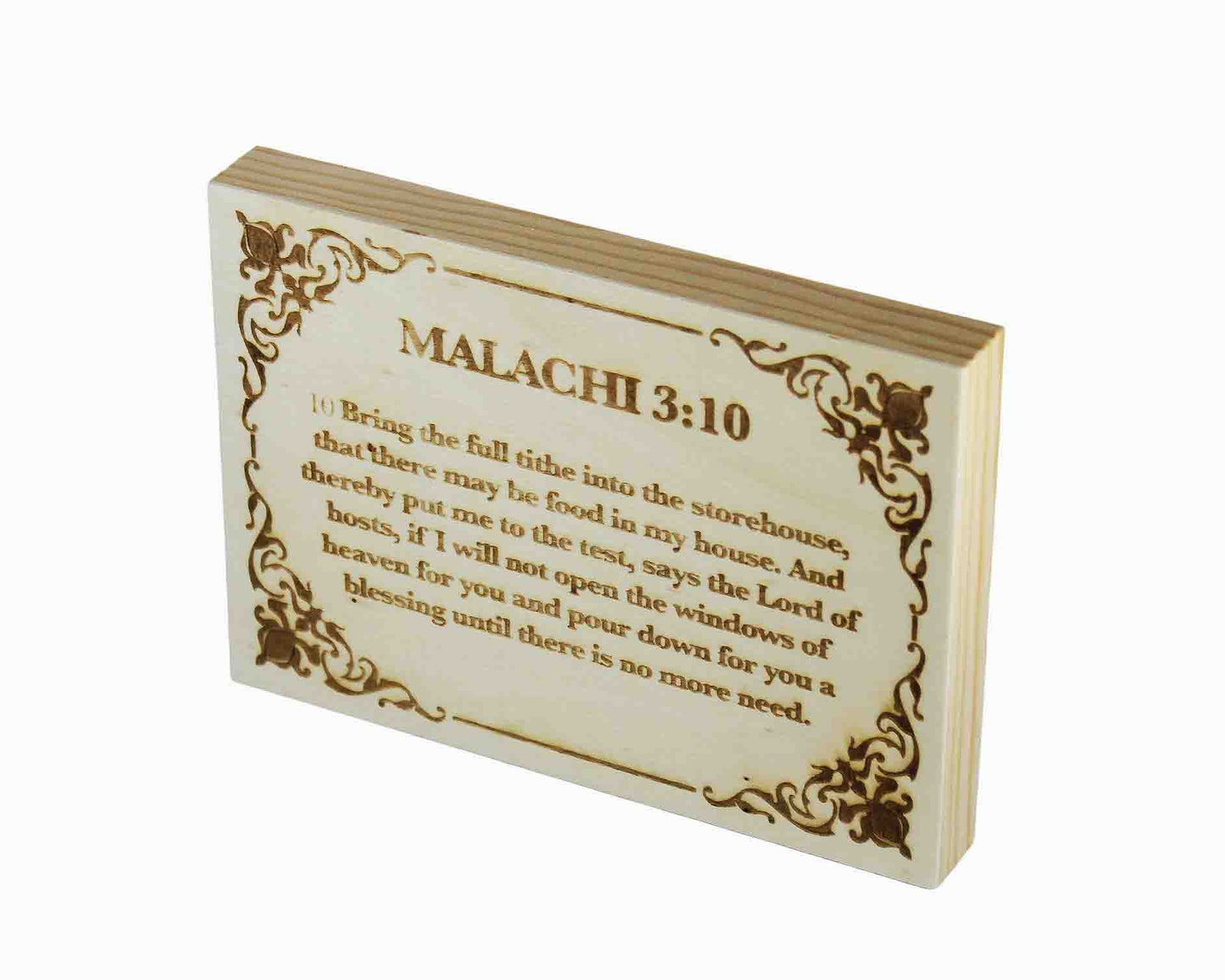 Malachi 3:10 Wood Panel