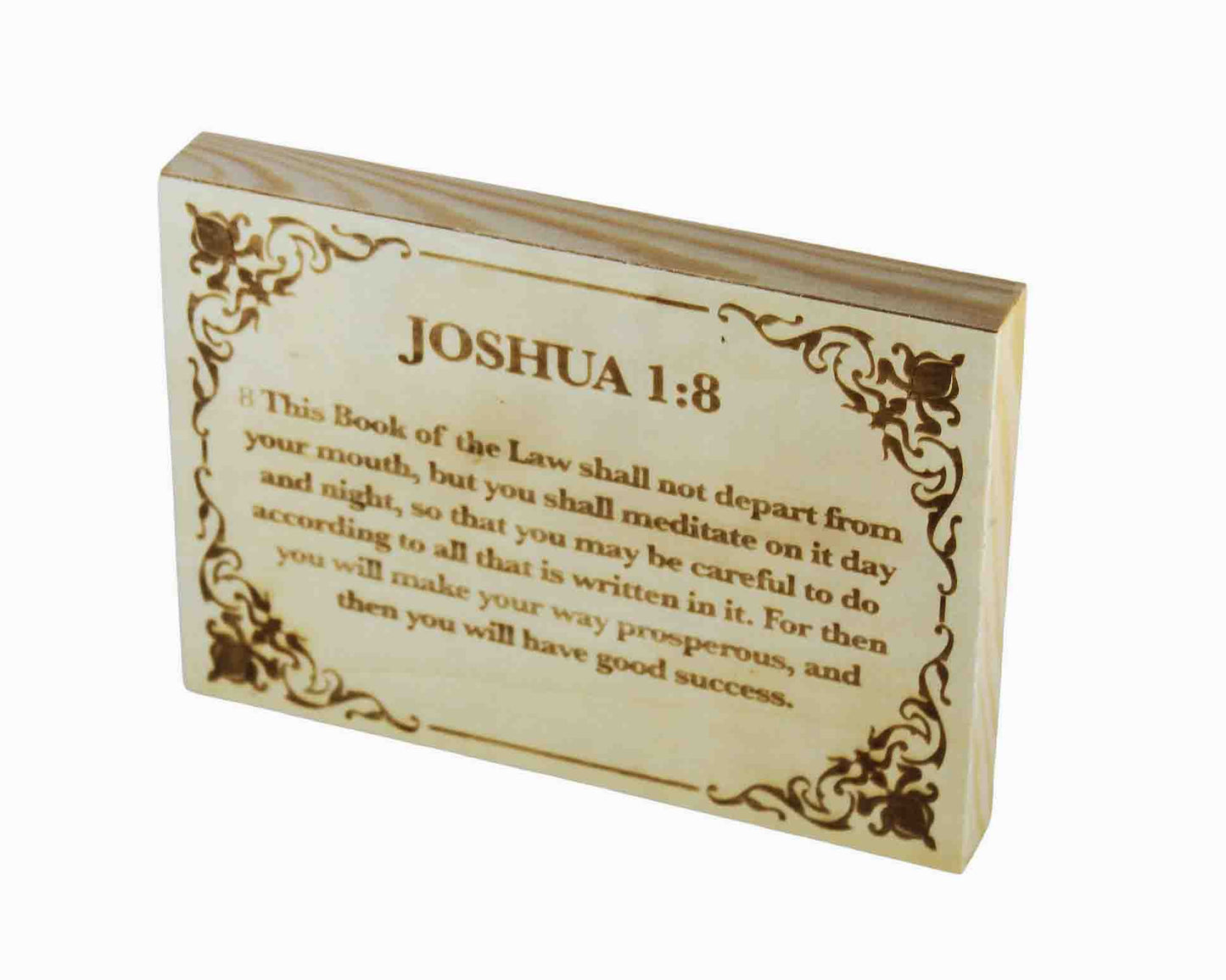 Joshua 1:8 Wood Panel