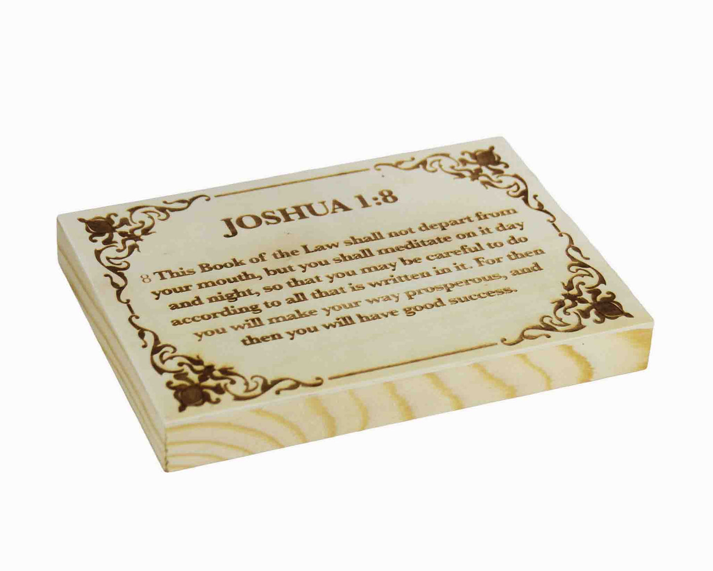 Joshua 1:8 Wood Panel