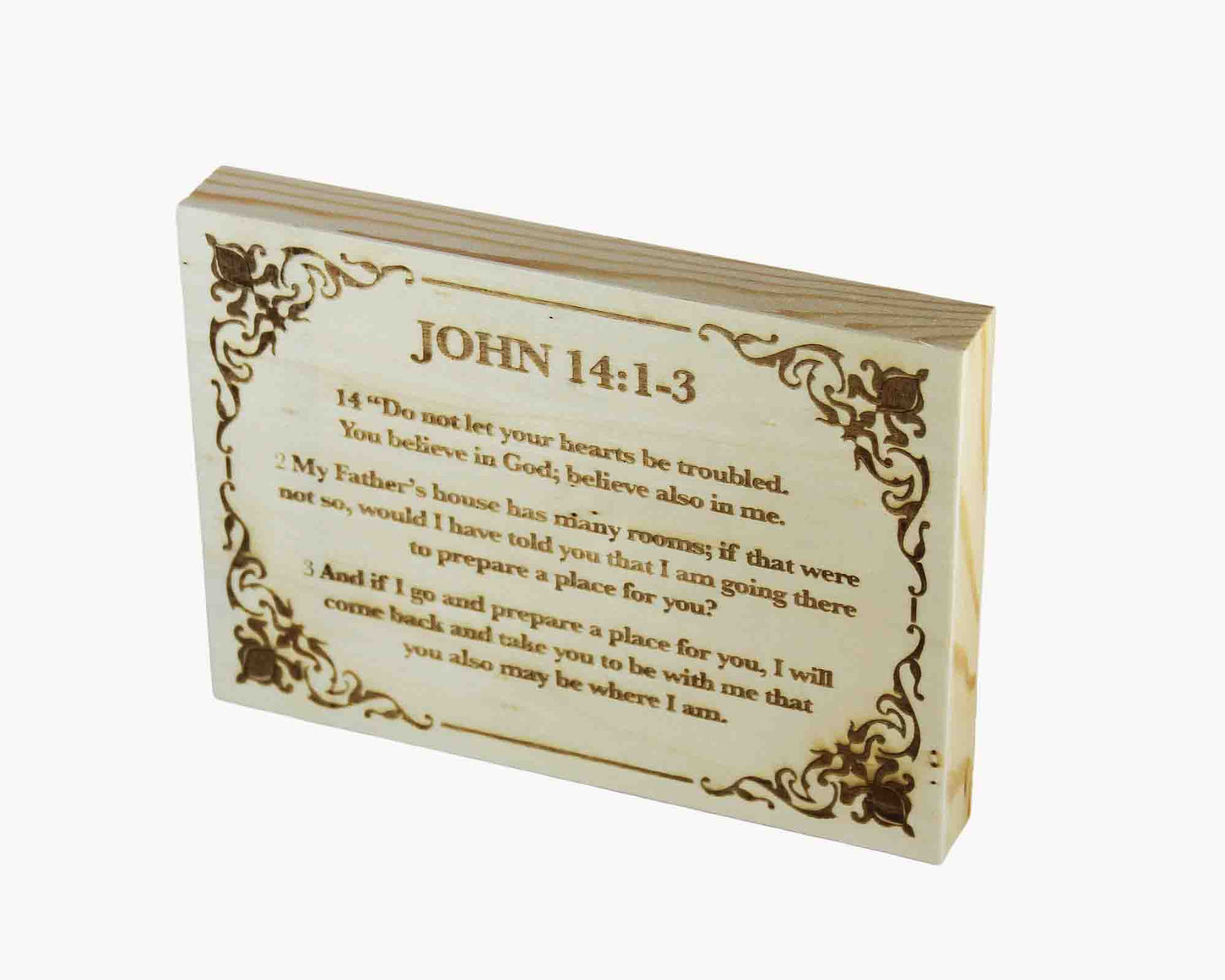 John 14:1-3 Wood Panel