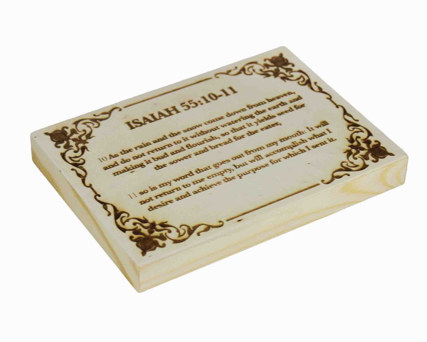 Isaiah 55:10-11 Wood Panel
