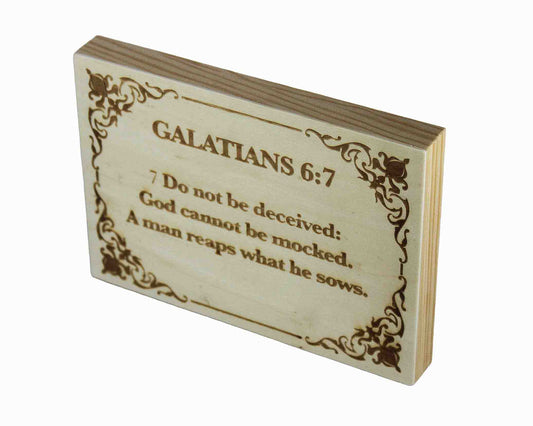 Galatians 6:7 Wood Panel