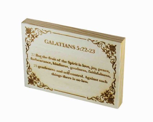 Galatians 5:22-23 Wood Panel