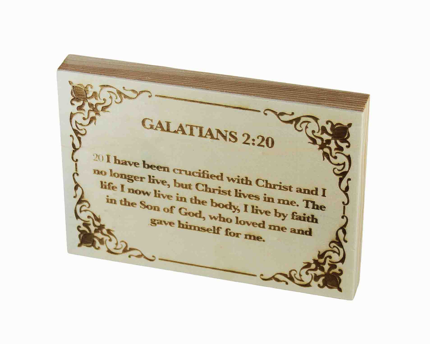Galatians 2:20 Wood Panel