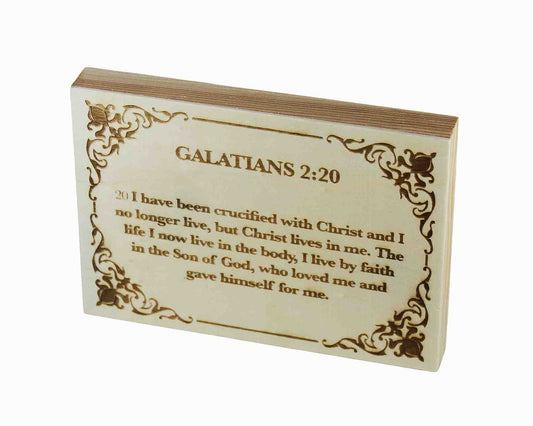 Galatians 2:20 Wood Panel