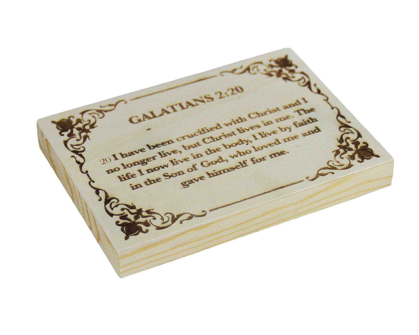 Galatians 2:20 Wood Panel