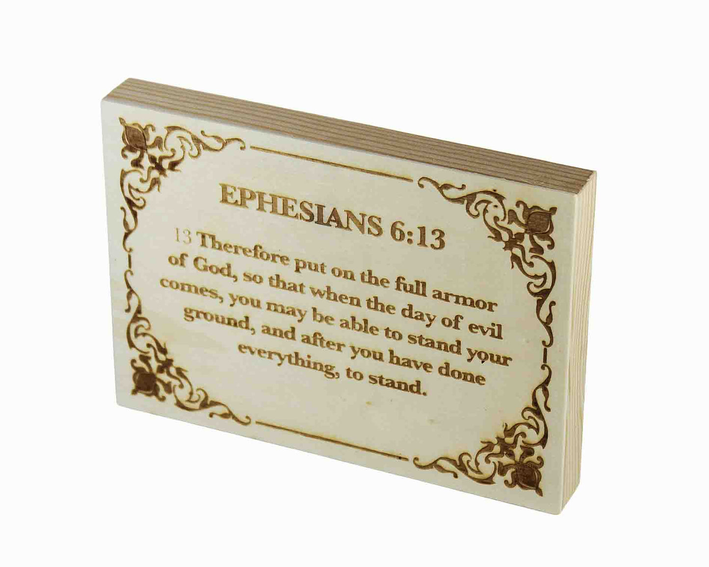 Ephesians 6:13 Wood Panel