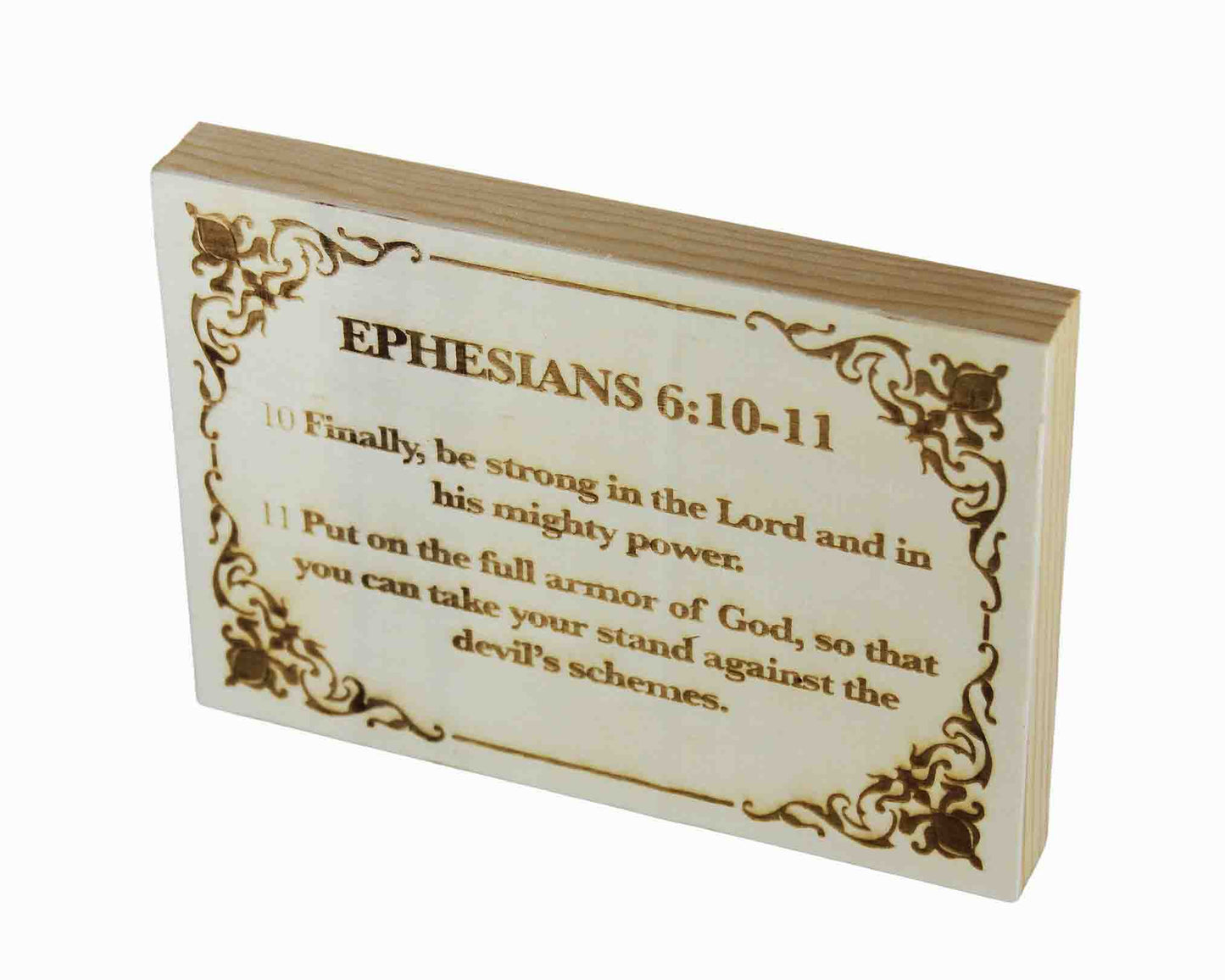 Ephesians 6:10-11 Wood Panel