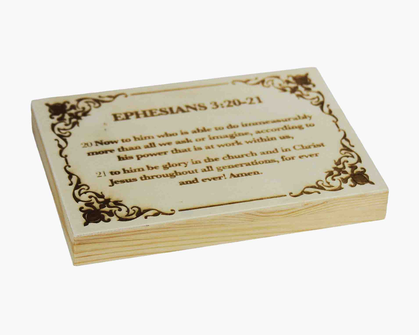 Ephesians 3:20-21 Wood Panel