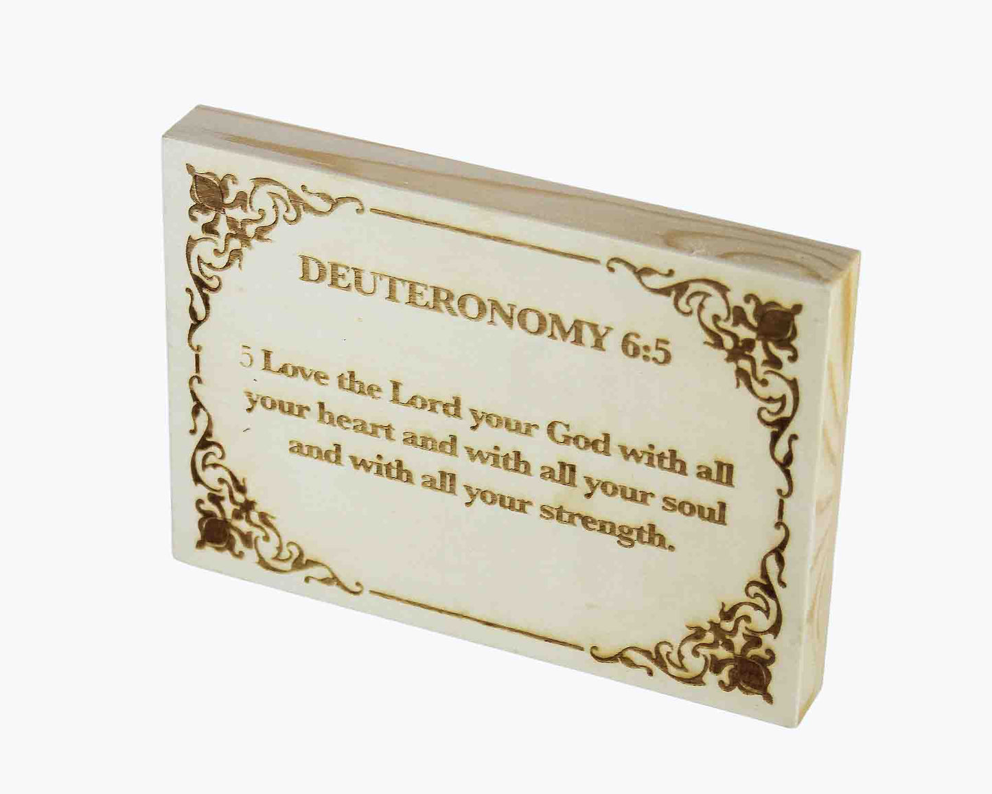 Deuteronomy 6:5 Wood Panel