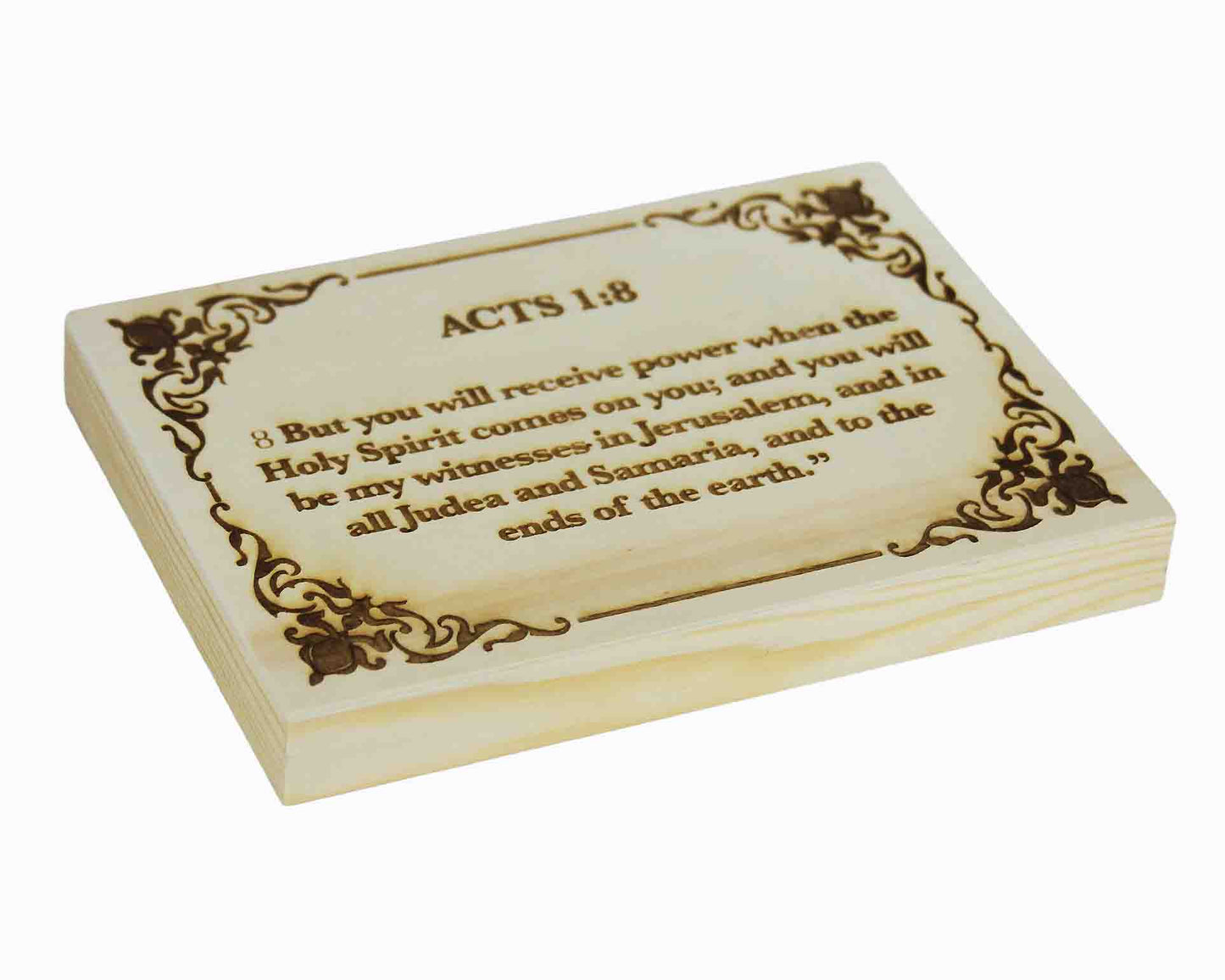 Acts 1:8 Wood Panel