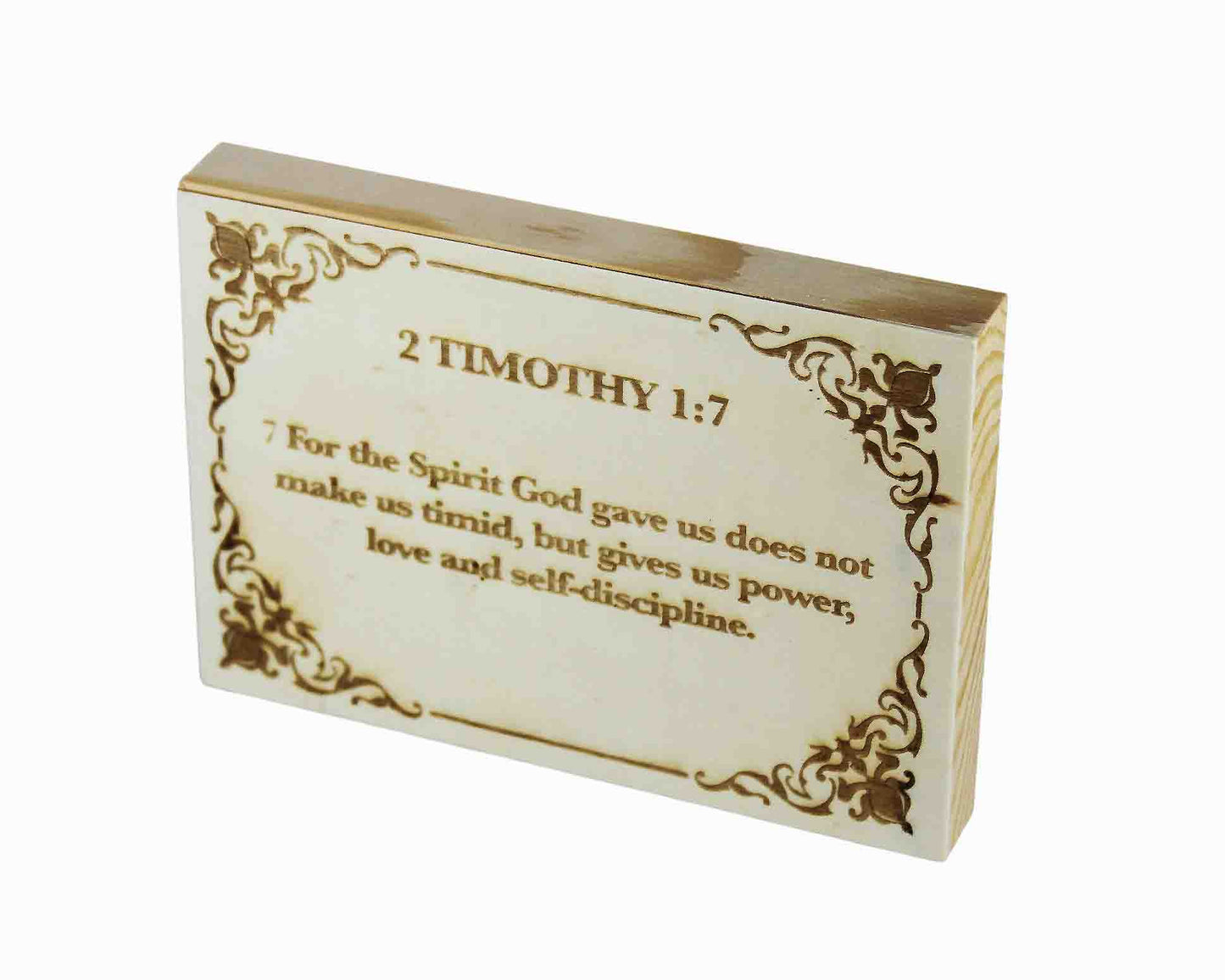 2 Timothy 1:7 Wood Panel