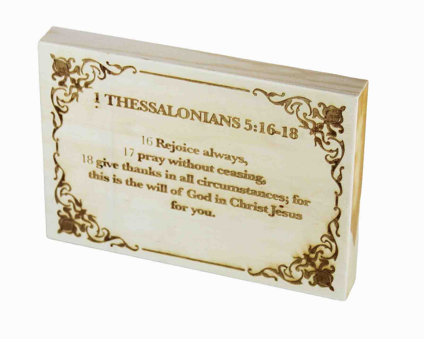 1 Thessalonians 5:16-18 Wood Panel