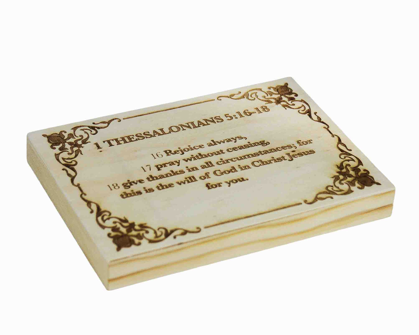 1 Thessalonians 5:16-18 Wood Panel