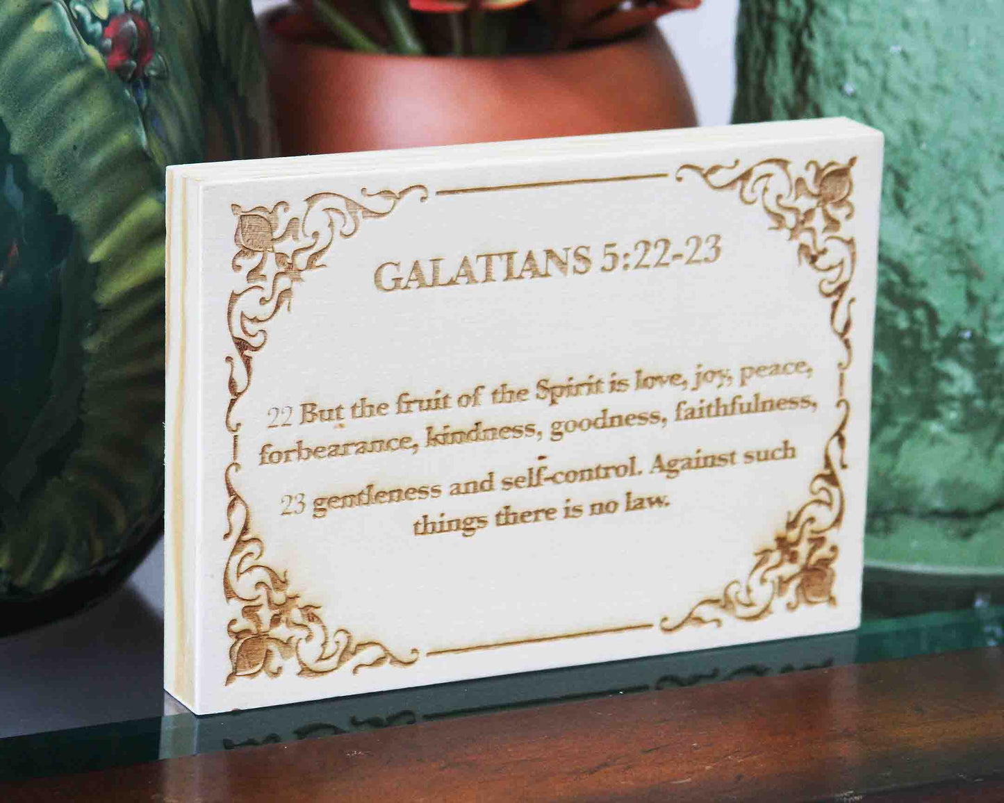 Galatians 5:22-23 Wood Panel