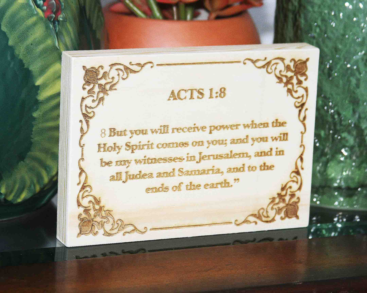 Acts 1:8 Wood Panel