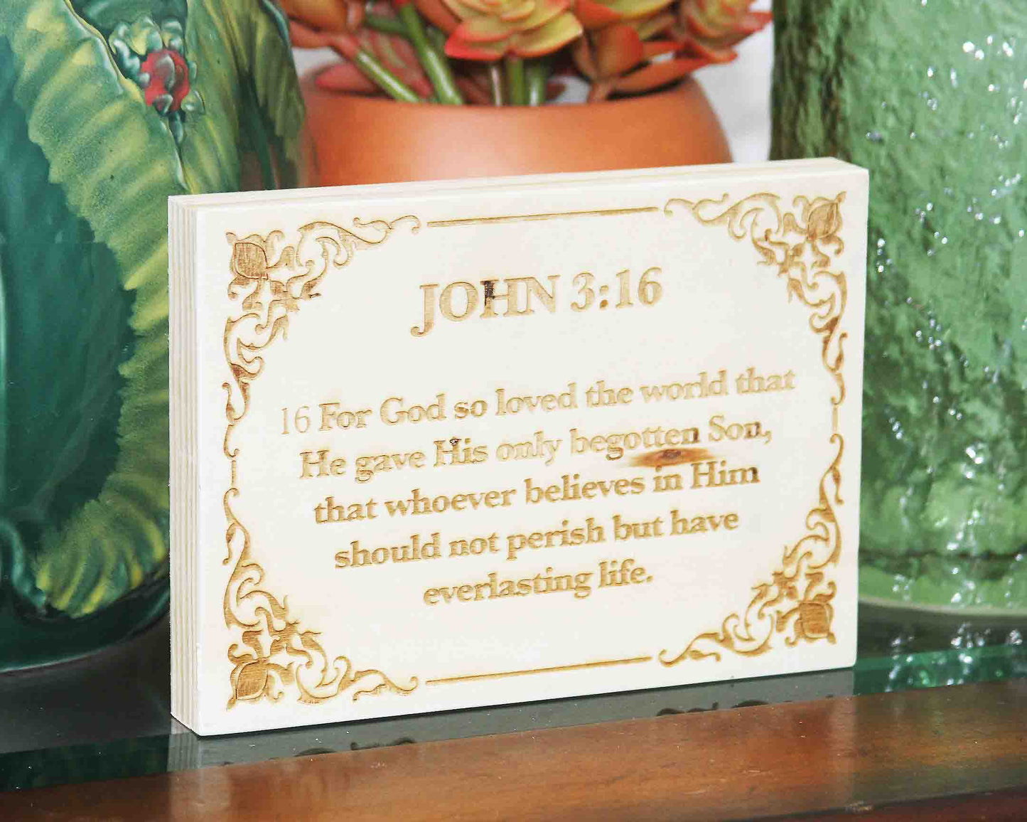 John 3:16 Wood Panel