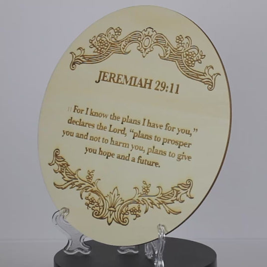 Jeremiah 29:11 Wooden Disc
